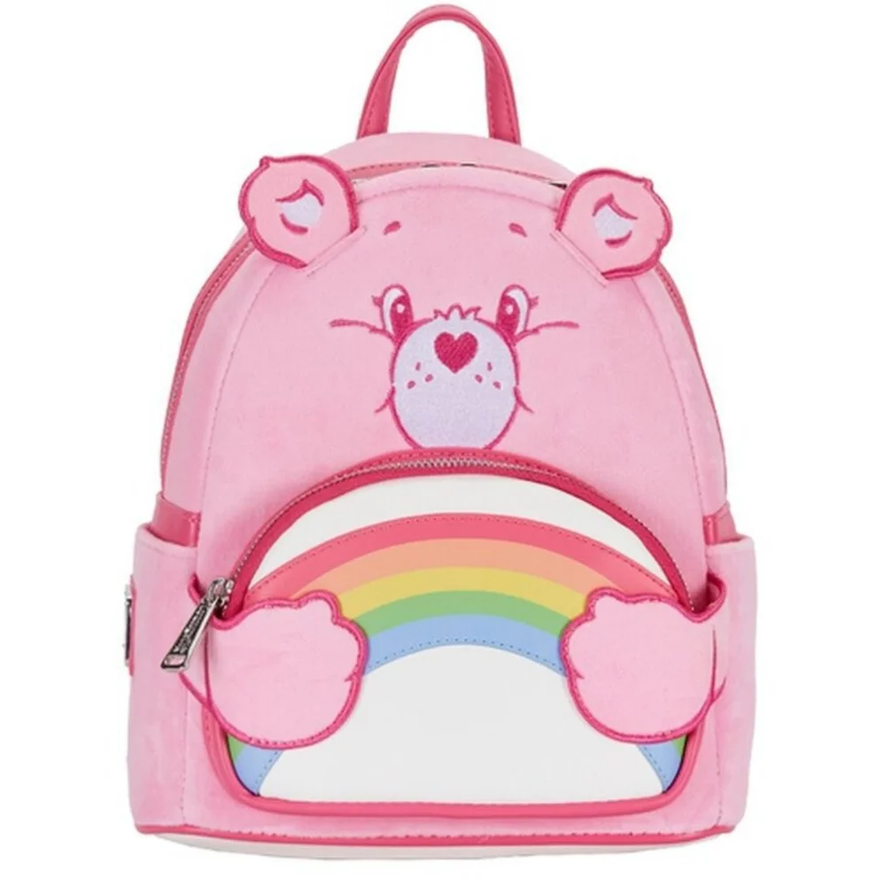 Loungefly Care Bears 40th Anniversary Cheer Bear Plush Mini Backpack